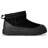 Image de UGG pour homme. 1174196 Classic Ultra Mini Weather Hybrid Leather Booties Noir (41), Plat, Nubuck, Lacets, Casuel