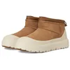 Image de UGG Cl Ultra Mini Weather Hybrid Bottes tendance pour homme, Châtaigne/blanc, 42 EU