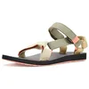 Image de Teva Sandales universelles originales pour femme, olive brûlé multicolore, pointure 41