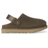 Image de UGG pour femme. 1138252 Sabots en cuir Goldenstar vert kaki (38), Plat, Aucun, Casuel