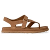 Image de UGG pour femme. 1175134 GoldenGaze Toe Post Sandales en cuir marron (36), Plat, Velcro, Casuel