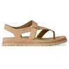 Image de UGG pour femme. 1175134 Sandales en cuir beige GoldenGaze Toe Post (36), Plat, Velcro, Casuel