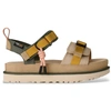 Image de UGG pour femme. 1180070 Sandales en cuir Goldenstar Wildwood multicolore (36), Beige, 3 à 5 cm, Velcro, Casuel