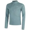 Image de Under Armour Launch Quarter-Zip Haut Manches Longues Hommes Bleu Gris - Blaugrau XXL