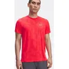 Image de Under Armour Launch Manches Courtes, T-Shirt Homme léger avec détails réfléchissants, T-Shirt Running Motif Camouflage, Hommes, Racer Red/Reflective, L, Racer Red/Reflective, LG