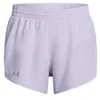 Image de Under Armour Fly by 3In Short de Running Femmes Blanc - Transparent/Transparent S