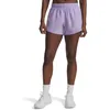 Image de Under Armour Fly by 3In Short de Running Femmes Blanc - Transparent/Transparent XL