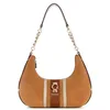 Image de GUESS Femme Erenia Top Zip Shoulder Bag Sac à bandoulière, Cognac Multi, Taille Unique