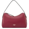 Image de GUESS sac à épaule bandoulière sac à main Lindsey Girlfriend Satchel Coal Logo gris foncé
