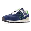 Image de New Balance Baskets unisexes pour adulte 574 V2, Nb Bleu marine/vert alpin, 8.5 Wide Women/7 Men