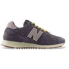 Image de New Balance pour femme. W574V2_LI Baskets en cuir 574 Gris (38), Plat, Lacets, Casuel