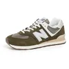 Image de New Balance 574 Baskets pour Homme, Calcium/Argent foncé métallique, 11,5 femmes/10 Hommes