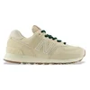 Image de New Balance pour femme. W574V2_LI Baskets en cuir 574 beiges (38), Plat, Lacets, Casuel