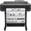 Image de HP DesignJet T650 24, 61cm, Imprimante Grand Format, Traceur, Standard A4-A1, 81 Impressions A1/h, Wi-FI, Ethernet, USB, 2400x1200dpi, Métal recyclé, Version 2025, Garantie 2 Ans, Click, Noir