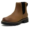 Image de Sorel Bottes imperméables Revel Rd Chelsea pour femme, Tabac noir, 40 EU