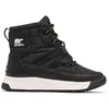Image de Sorel Femme Whitney III Mid WP Botte Tendance, Black, Sea Salt, 38 EU