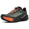 Image de Salomon Chaussures de trail running Genesis 2 Code 493091 Vert, Vert, noir, orange, 42 2/3 EU