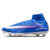 Image de Nike Mercurial Superfly 10 Elite FQ1454 Chaussures de Football Montantes pour Gazon Normal, Racer Blue White, 41 EU