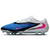 Image de Nike Phantom 6 Low Elite Crampons de football pour terrain ferme Bleu/blanc/rose, Bleu Racer/Blanc/Rose Blast, 9.5