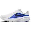Image de Nike Downshifter 14 IB1895 Chaussures de course pour homme, Blanc, noir, bleu racer, anthracite, 43 EU