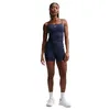 Image de Nike One DF T-Shirt, Bleu Marine foncé/Blanc, L Femme