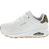 Image de Skechers Max Cushioning DeltaRoad Chaussures de Course pour Homme, Durabuck Tri en Daim imprimé léopard Blanc, 41 EU