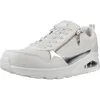 Image de Skechers Baskets Uno Metallic Sliders pour Femme, Blanc, 37 EU