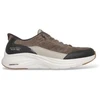 Image de Skechers pour homme. 232618 Baskets Slip-Ins: Contour Foam - Cozy Fit Cordelux brun verdâtre (40), Tissu, Plat, Lacets, Casuel, Vert