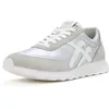 Image de FitFlop Baskets Retro-Q FF en tissu/daim métallique, Argenté/blanc urbain, 5