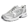 Image de New Balance Baskets de Course à Lacets U530KLA pour Femmes, Couleur Argent et Blanc 38