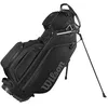 Image de Wilson Talus 5 Sac de Golf Hybride Trépied, avec 9 Poches et Diviseur à 5 Voies, Unisexe, Couleur : Noir/Blanc