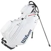 Image de Wilson Talus 5 Sac de Golf Hybride Trépied, avec 9 Poches et Diviseur à 5 Voies, Unisexe, Couleur : Blanc/Rouge/Bleu