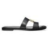 Image de Michael Kors pour femme. 40S6ERFS2L Sandales en cuir noir pour l'été (37), Plat, 1 à 3 cm, Aucun, Casuel
