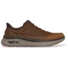 Image de Skechers pour homme. 205656 Baskets Slip-Ins : Arch Fit Crosser - Felix marron (45), Cuir, Beige, Plat, Lacets, Casuel