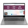 Image de Lenovo IdeaPad 3 17ABA7 - Ordinateur Portable 17.3'' HD+ (AMD Ryzen 5 5625U, RAM 8Go, SSD 512Go, AMD Radeon Graphique, Windows 11 Home) Clavier AZERTY Français - Gris