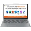 Image de PC portable LENOVO IdeaPad Slim 3 15IAN8 Windows 11 - 15 FHD - Intel N100 - RAM 4 Go - SSD 128 Go - AZERTY