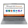 Image de Lenovo IdeaPad Slim 3 15IAN8 82XB - Conception de charnière à 180 degrés - Intel N-series - N100 / jusqu'à 3.4 GHz - Win 11 Home in S mode - UHD Graphics - 4 Go RAM - 128 Go SSD UFS 3.1 - 15.6" TN 1920 x 1080 (Full HD) - Wi-Fi 6 - gris arctique - clav en occasion ou reconditionné