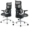 Image de SIHOO Doro S100 Chaise Ergonomique, Double Support Lombaire Dynamique, Noir | Accoudoirs 4D, Inclinaison Synchrone, Dossier Réglable en 5 Niveaux, Inclinaison à 135°, Confort Télétravail