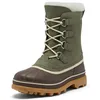 Image de Sorel Bottes en laine Caribou pour homme, Vert pierre/tabac, 9