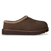 Image de UGG pour femme. 1174470 Chaussons en cuir Tasman II marron foncé (39), Plat, Aucun, Homewear