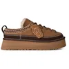 Image de UGG Pantoufles à lacets Heritage pour femme, Châtaigne, 38 EU