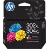 Image de Hp - Cartouche D'encre  302xl/304xl 3 Couleurs