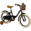Image de Huffy Vélo Vintage 16" pour Enfant de 5 à 7 Ans, Noir Mat
