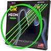 Image de DR String NGB-40 Neon Green Jeu de cordes pour guitare basse | Revêtement K3 actif UV, visibilité maximale, son brillant, adapté aux poils, fabriqué aux États-Unis