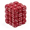 Image de Chessex Opaque 12 mm d6 avec pips Dice Blocks (36 Dice) - Rouge avec Blanc