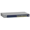Image de NETGEAR (GS724TPP V3) Smart Switch Ethernet PoE 24 Ports Gigabit- Web Manageable Via Le Cloud Insight, Switch RJ45 24 Ports PoE+ 380 W, 2 Ports SFP 1 Gig, Bureau/en Rack et Protection à Vie ProSAFE