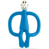 Image de Matchstick Monkey, Original Teether & Gel Applicator, Antimicrobial Silicone Teething Toys for Baby, Easy to Grip, BPA Free, 3 Months Old+, 10.5 cm, Blue Monkey