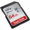 Image de SanDisk Ultra SDXC Memory Card Up to 80 MB/s, Class 10, U1, 64 GB, Black/Grey