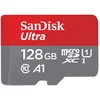 Image de SanDisk Carte Mémoire MicroSDXC Ultra 128 Go + Adaptateur SD, Vitesse de Lecture Allant Jusqu'à 100MB/S, Classe 10, U1, Homologuée A1