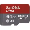 Image de SanDisk Ultra 64 GB microSDXC Memory Card + SD Adapter with A1 App Performance Up to 100 MB/s, Class 10, U1